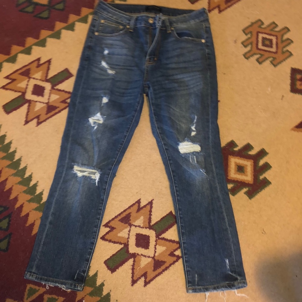 Just a distressed jeans